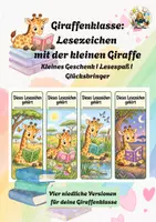 Vorschau - Anderer Materialtyp - Giraffenklasse: Lesezeichen mit der kleinen Giraffe I Kleines Geschenk I Lesespaß I Glücksbringer - Deckblatt