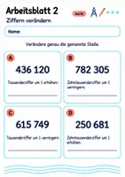 Vorschau - Arbeitsblätter - Zahlen Rechenregeln und ganze Zahlen Klasse 5 Gymnasium | Materialpaket | 20 PDFs mit 200 Arbeitsblättern - Seite 3