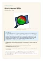Vorschau - Unterrichtsreihen - Bits, Bytes und Bilder – Informatik Klasse 7/8 Gymnasium | Binärsystem, Zweierkomplement, UTF-8, Kompression | mit Klassenarbeit und Erwartungshorizont - Seite 1