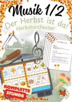 Vorschau - Stundenentwürfe - Musik Klasse 1/2 – „Der Herbst ist da“ | Orchester - Deckblatt