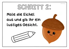 Vorschau - Arbeitsblätter - Eicheln im Herbst - Kunstprojekt - Seite 2