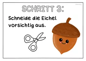 Vorschau - Arbeitsblätter - Eicheln im Herbst - Kunstprojekt - Seite 3