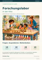 Vorschau - Stundenentwürfe - Forschungslabor in der Kita – 18 Angebote zu Berufen, Forschen & Experimenten | 3–6 Jahre - Deckblatt