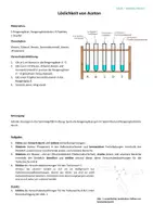 Vorschau - Arbeitsblätter - Experiment und Aufgaben zur Löslichkeit von Aceton - Seite 1