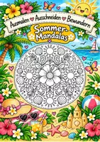 Vorschau - Mal- und Bastelvorlagen - Mandala - Sommer - Deckblatt