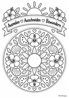 Vorschau - Mal- und Bastelvorlagen - Mandala - Sommer - Seite 3