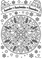 Vorschau - Mal- und Bastelvorlagen - Materialpaket - Jahreszeiten-Mandalas - Seite 3