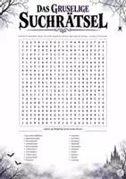 Vorschau - Spiele - Das gruselige Suchrätsel - Ein Rätsel ergänzend zur Gruselgeschichte - Deckblatt