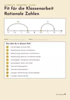 Vorschau - Unterrichtsreihen - Addition und Subtraktion rationaler Zahlen - Klassenarbeit üben - Seite 1