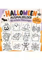 Vorschau - Unterrichtsreihen - Halloween Materialpaket Grundschule | 12 Ausmalbilder & 4 Englisch-Arbeitsblätter - Seite 1