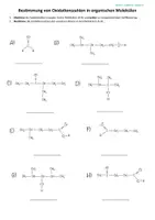 Vorschau - Arbeitsblätter - Übung: Bestimmung von Oxidationszahlen in organischen Molekülen - Seite 1