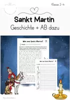 Vorschau - Arbeitsblätter - Sankt Martin - die Geschichte (+AB) - Deckblatt