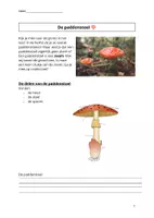 Voorbeeld - De paddenstoel: werkbundeltje 2e leerjaar - Voorblad