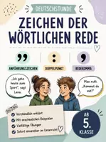 Vorschau - Stundenentwürfe - Wörtliche Rede (Anführungszeichen, Doppelpunkt, Redekomma) - Deckblatt