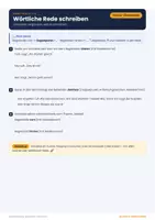 Vorschau - Stundenentwürfe - Wörtliche Rede (Anführungszeichen, Doppelpunkt, Redekomma) - Seite 3