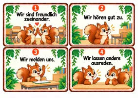 Vorschau - Anderer Materialtyp - Klassenregeln der Eichhörnchenklasse - Eichhörnchen - Seite 1