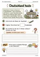 Vorschau - Stundenentwürfe - Tag der Deutschen Einheit: 3. Oktober verstehen: Deutsche Einheit, DDR und Mauerfall | Klasse 3–4 - Seite 1