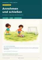 Vorschau - Stationenlernen - Fußball-Freebie für die Kita: Annehmen und schießen | Ballspiel ab 4 Jahren - Deckblatt