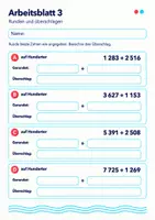 Vorschau - Arbeitsblätter - Runden und Überschlagen Klasse 5 Gymnasium | Mathematik Sekundarstufe I | 10 Arbeitsblätter mit Lösungen als PDF - Seite 3