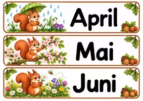 Vorschau - Poster - Kalender der Eichhörnchenklasse - Klassentier Eichhörnchen - Seite 2