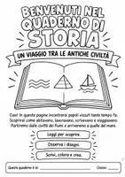 anteprima - Compiti in classe/Test - Quaderno completo di storia classe quarta primaria - Pagina 1