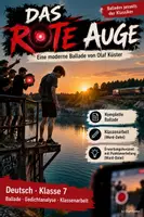 Vorschau - Klassenarbeiten - Das rote Auge – moderne Ballade Klasse 7 | Klassenarbeit - Deckblatt