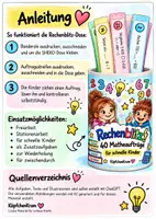 Vorschau - Aufgabenkarten - Rechenblitz ⚡ – 40 Matheaufträge für die SHEKO Dose - Seite 3
