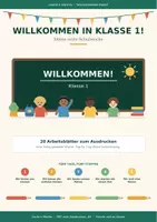 Vorschau - Unterrichtsreihen - Willkommen Klasse 1-4: 80 Arbeitsblätter erste Schulwoche - Seite 1
