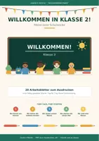 Vorschau - Unterrichtsreihen - Willkommens-Paket Klasse 2: erste Schulwoche - Deckblatt