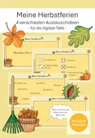 Vorschau - Präsentationen/Tafelbilder - 4 Erzählideen nach den Herbstferien (digitale Tafelbilder) - Deckblatt