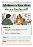 Vorschau - Stundenentwürfe - Arbeitsagentur & Ausbildung: Berufsorientierung mit Fallaufgaben und Schritt-für-Schritt-Plan - Deckblatt