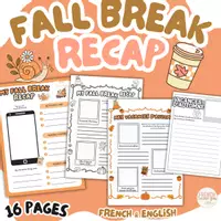 Vorschau - Arbeitsblätter - Herbst – Autumn – Französisch & Englisch | Herbst Arbeitsblätter & Aktivitäten - Deckblatt