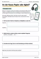 Vorschau - Stundenentwürfe - Digitaler Kassenbon – Brauchen wir Papierbons noch? Verbraucherbildung für BK/AV - Seite 1