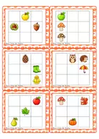Aperçu - Apprentissages en autonomie - 🍂 Kit – Je reproduis les modèles de l’automne 🍁 - Page 1