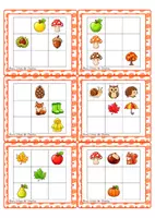 Aperçu - Apprentissages en autonomie - 🍂 Kit – Je reproduis les modèles de l’automne 🍁 - Page 2