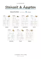 Vorschau - Poster - Steinzeit, Ägypten & Mittelalter Lernplakate Geschichte 6+7 Gymnasium – 15 Poster - Seite 1