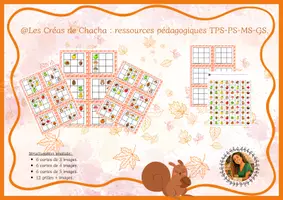 Aperçu - Apprentissages en autonomie - 🍂 Kit – Je reproduis les modèles de l’automne 🍁 - Page de couverture