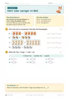 Vorschau - Unterrichtsreihen - Mehr, weniger, gleich viel bis 10 · Klasse 1 · Übungspack - Seite 1