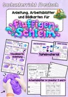 Vorschau - Arbeitsblätter - 🧪 Fluffigen Schleim herstellen – Experiment, Anleitung & Arbeitsblatt ✂️📝 Slime - Experiment - Deckblatt