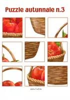 anteprima - Esercizi - Puzzle Autunnali Ritaglia e Incolla 3x3 | Schede Didattiche Uso delle Forbici e Motricità Fine | Gioco di Logica Autunno | Infanzia e Primaria (A4, PDF No Prep) - Pagina 3