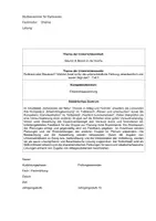 Vorschau - Stundenentwürfe - Blaukraut vs Rotkraut Unterrichtsentwurf - Deckblatt