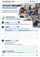 Vorschau - Arbeitsblätter - Sicher experimentieren – Laborregeln, Sicherheitscheck & Lerncheck | Natur und Technik Klasse 5 - Seite 1