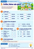 Vorschau - Arbeitsblätter - Große Zahlen vergleichen & ordnen – Mathe Klasse 5 | Zahlengerade, Zahlenfolgen & Lerncheck - Seite 2