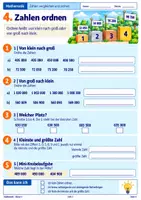 Vorschau - Arbeitsblätter - Große Zahlen vergleichen & ordnen – Mathe Klasse 5 | Zahlengerade, Zahlenfolgen & Lerncheck - Seite 3