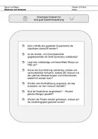 Vorschau - Merkblätter - Kriterien für eine Versuchsplanung Chemie - Deckblatt