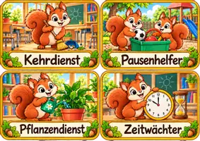 Vorschau - Anderer Materialtyp - Klassendienste der Eichhörnchenklasse - Klassentier Eichhörnchen - Seite 3