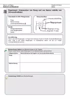 Vorschau - Arbeitsblätter - Experiment zur Ermittlung ob Rotkohlsaft ein Indikator ist - Deckblatt