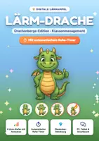 Vorschau - Interaktives Material - Lärm-Drache 🐉 Digitale Lärmampel mit Ruhe-Timer - Deckblatt
