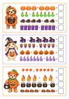 Vorschau - Stationenlernen - Halloween Mathe Paket bis 10 – Addition & Subtraktion | Rechengeschichten & Rechenübungen | 1. Klasse - Seite 1