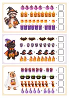 Vorschau - Stationenlernen - Halloween Mathe Paket bis 10 – Addition & Subtraktion | Rechengeschichten & Rechenübungen | 1. Klasse - Seite 2